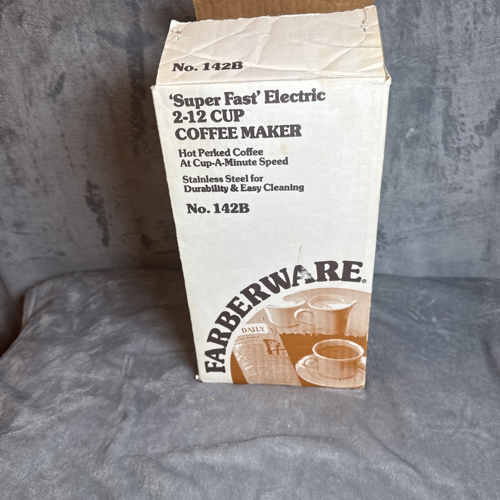 New Vtg FARBERWARE 2-12 Cup Stainless Steel ELECTRIC COFFEE MAKER 142B NOS New Vtg FARBERWARE 2-12 Cup Stainless Steel ELECTRIC COFFEE MAKER 142B NOS