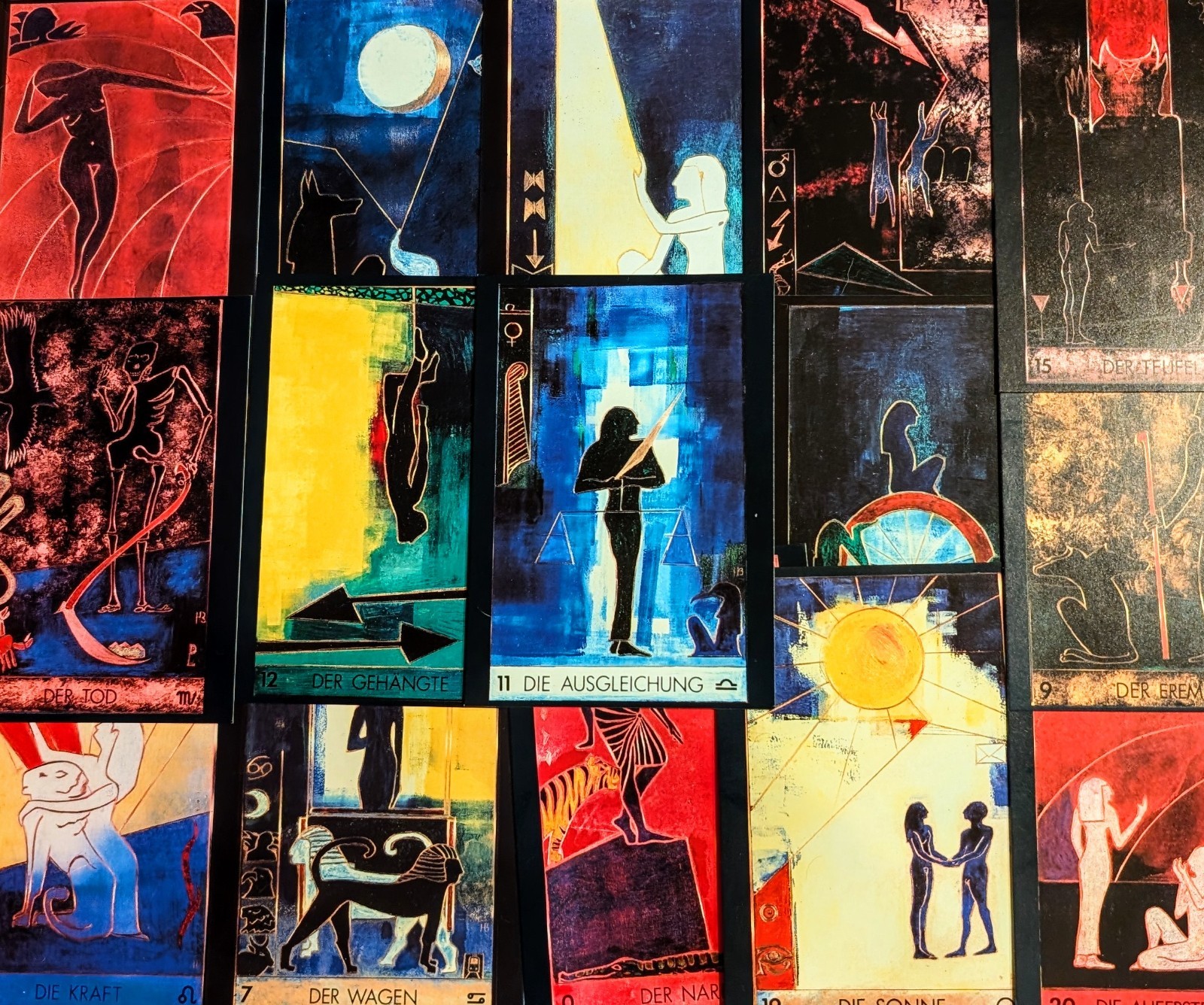 Hofman-Barth Self Published Tarot RARE VTG HTF 22 Major Arcana Cards Postcards
