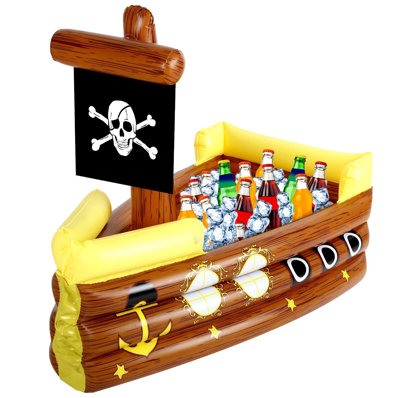 Inflatable Pirate Ship for Halloween - Fun Pirate Party Decorations, Yard Displa Inflatable Pirate Ship for Halloween - Fun Pirate Party Decorations, Yard Displa