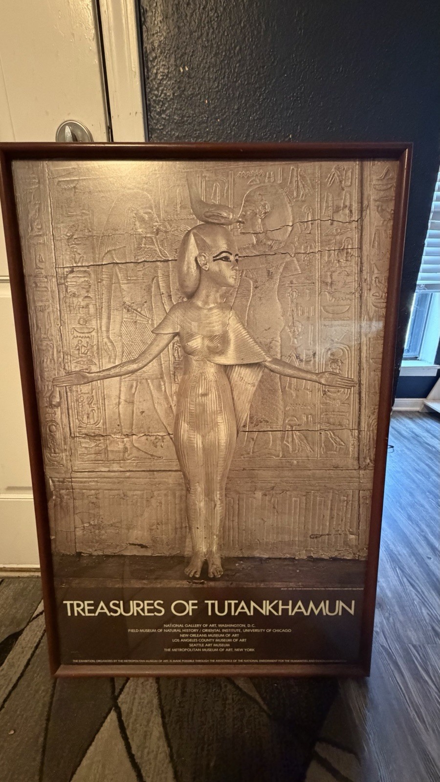 RARE Vintage 1976 “Treasures of Tutankhamen”museum exhibition poster