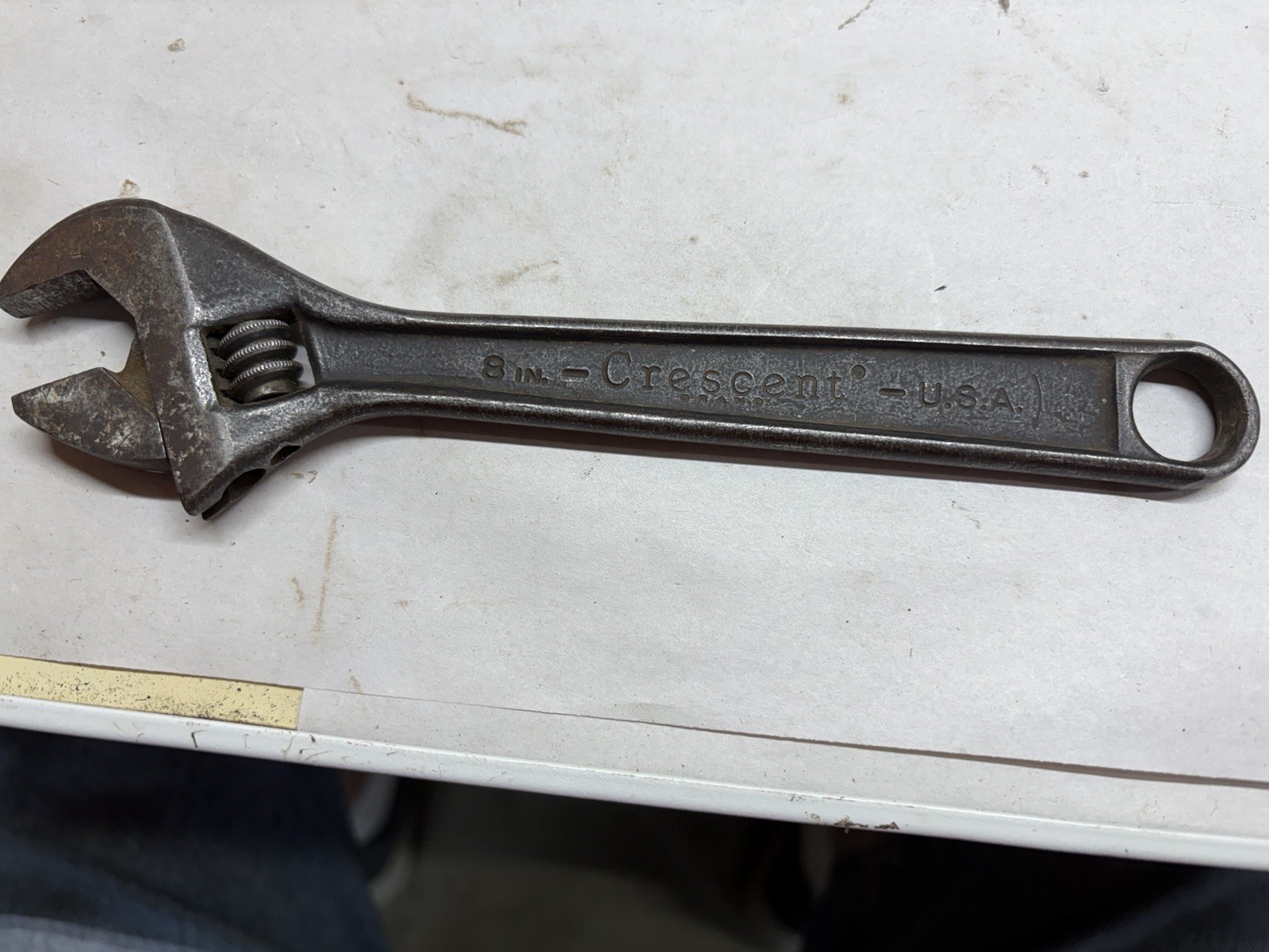 Vintage 8 Crescent Creating Adjustable Wrench #23 USA Made
