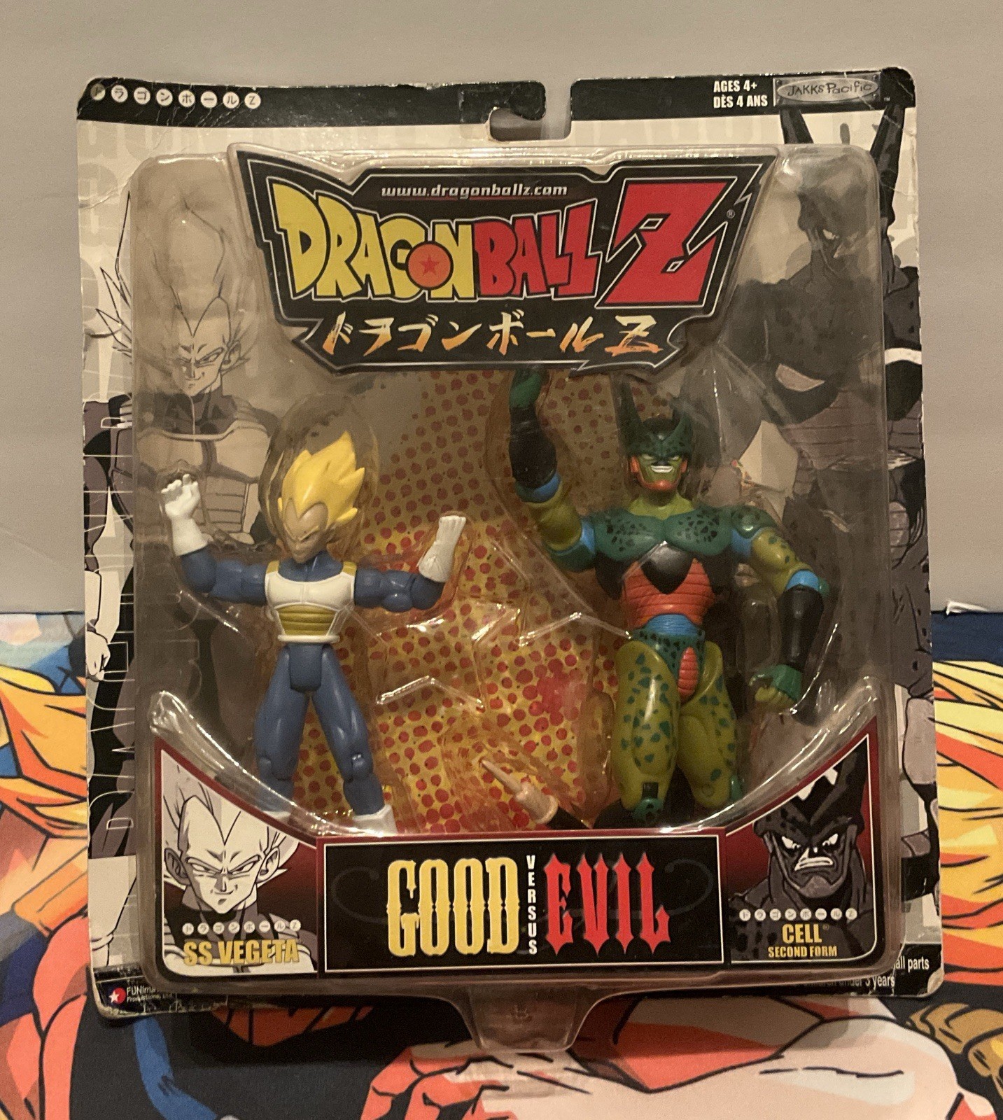 Jakks Pacific Dragon Ball Z Good vs Evil 2-Pack SS Vegeta & Cell Second Figures Jakks Pacific Dragon Ball Z Good vs Evil 2-Pack SS Vegeta & Cell Second Figures