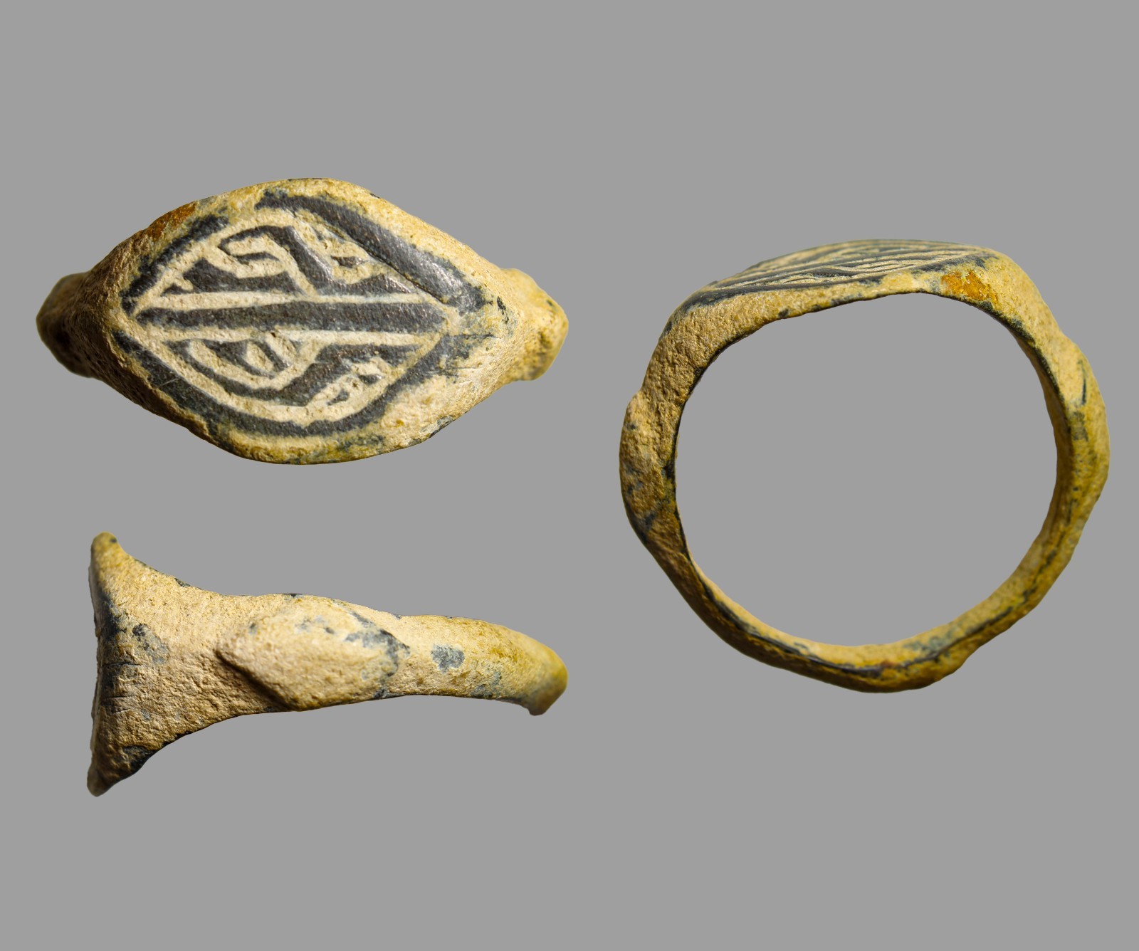 Ancient Judaean Aramaic Torah Era Signet Ring 300 BC  Authentic Ancient Artifact