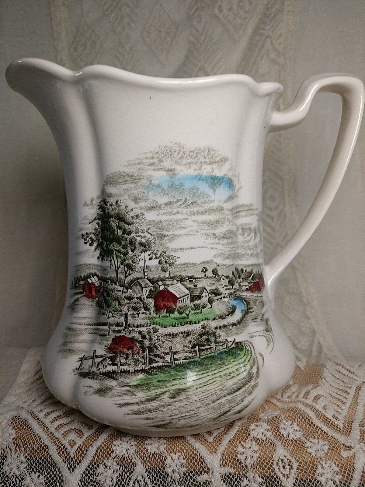 Vtg Johnson Brothers THE ROAD HOME Milk Creamer IRONSTONE 6
