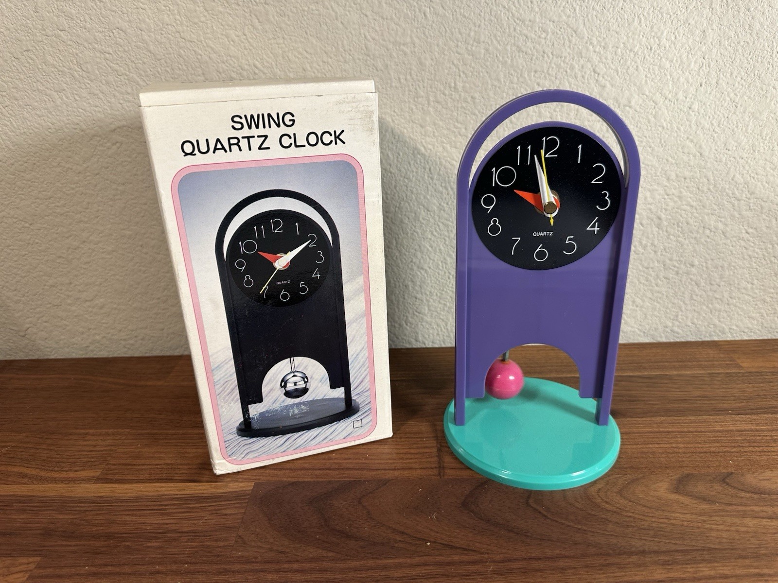 1980’s Postmodern Memphis Clock - NEW IN BOX