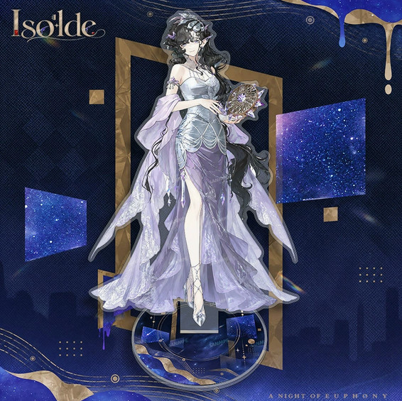 Reverse: 1999 Isolde Acrylic Stand Figure Tinplate Badge Keychain Photocard