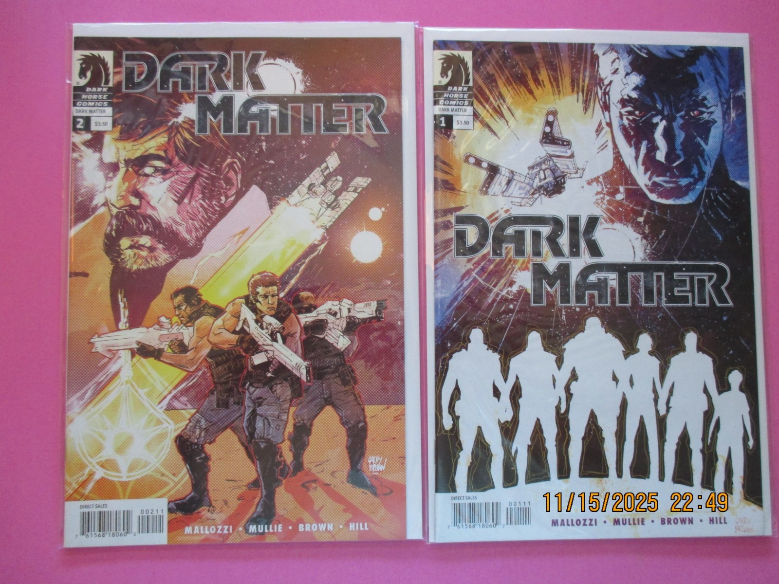 Dark Matter Issues 1 & 2  2 copies Dark horse comics 2012 syfi series high grade