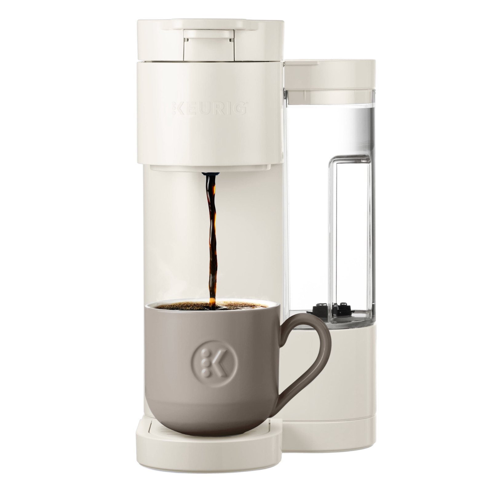 NEW Keurig K-Express Essentials Warm Stone Single-Serve K-Cup Pod Coffee Maker