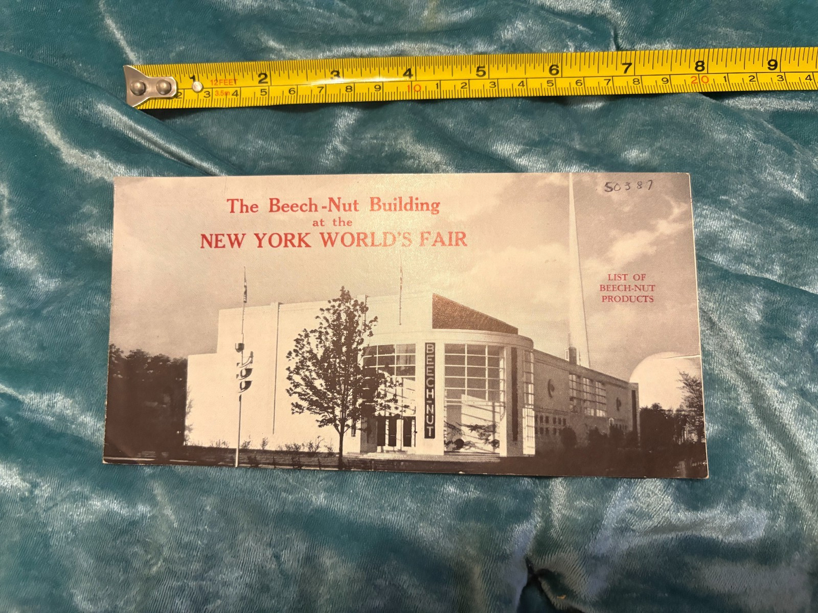 Rare 1939 New York Worlds Fair NYC Beech-Nut Building Brochure