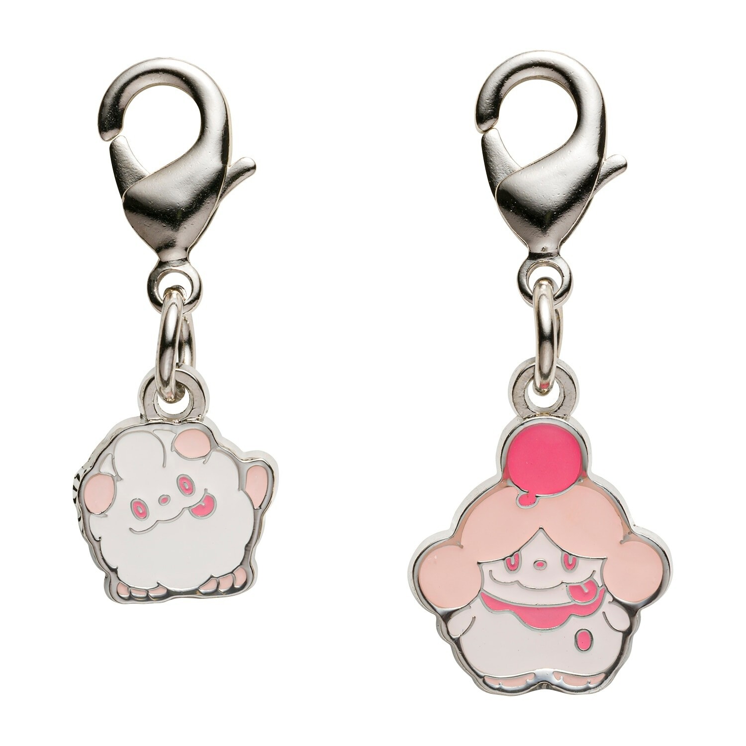 Pokemon Center National Zukan Metal Charm 684 685 Swirlix Slurpuff Kalos