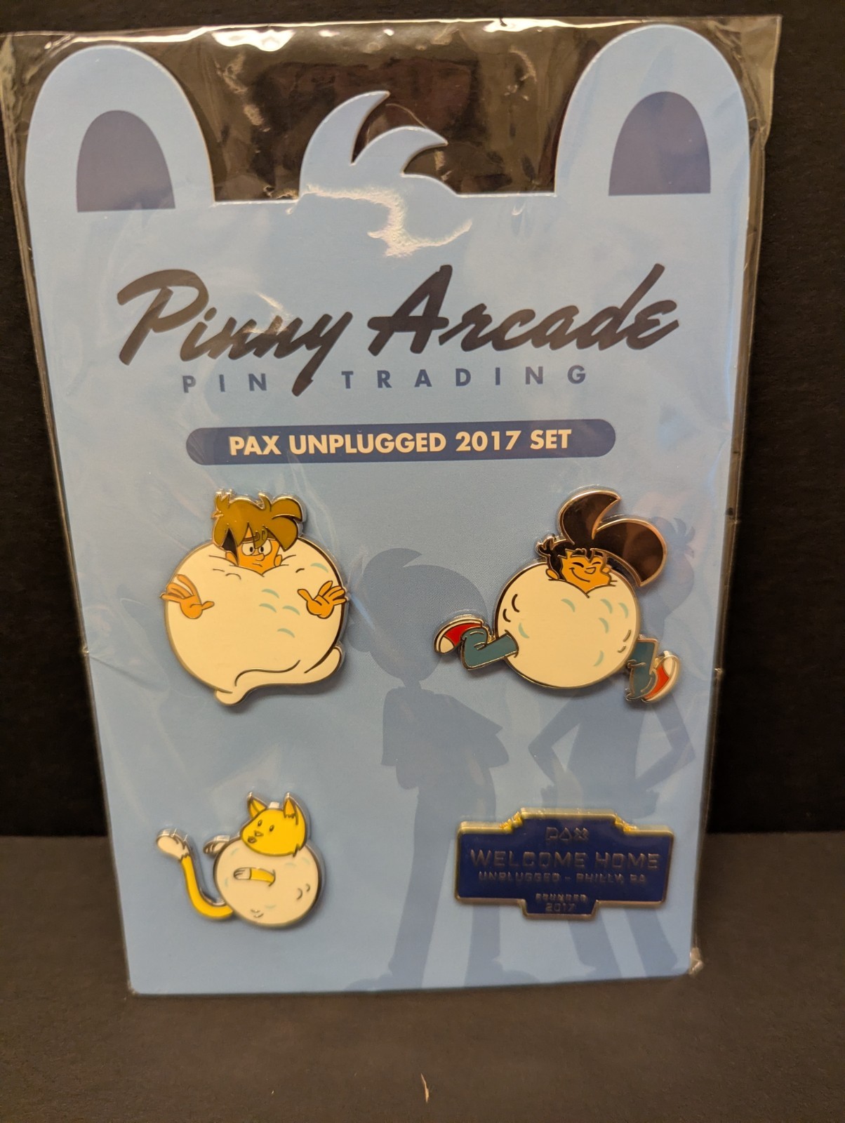 Pinny Arcade/Penny Arcade Pin PAX Unplugged 2017 Philly PA Set