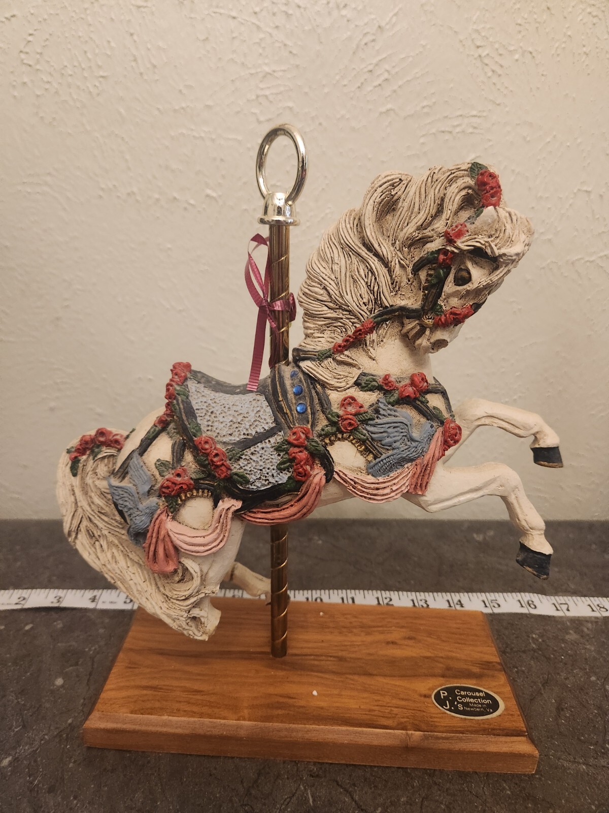 PJ\'S CAROUSEL COLLECTION HORSE PRANCER Broken Legs.
