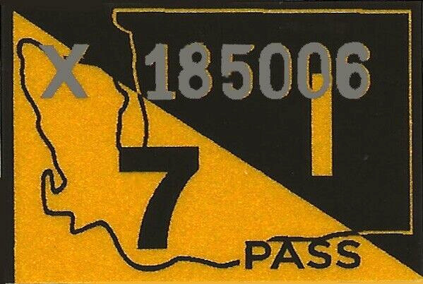 1971 WASHINGTON Vinyl Sticker Decal -CAR/Passenger License Plate Reg.TAB TAG-New