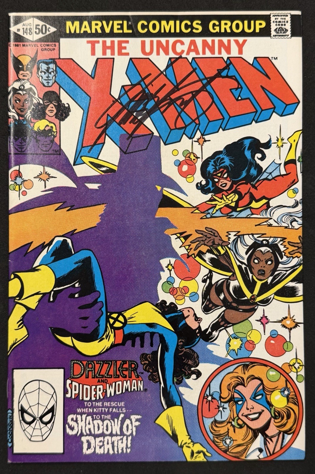 X-Men #148 (8/1981) 1st App. Caliban/Infinity ~ Autographed by Chris Claremont