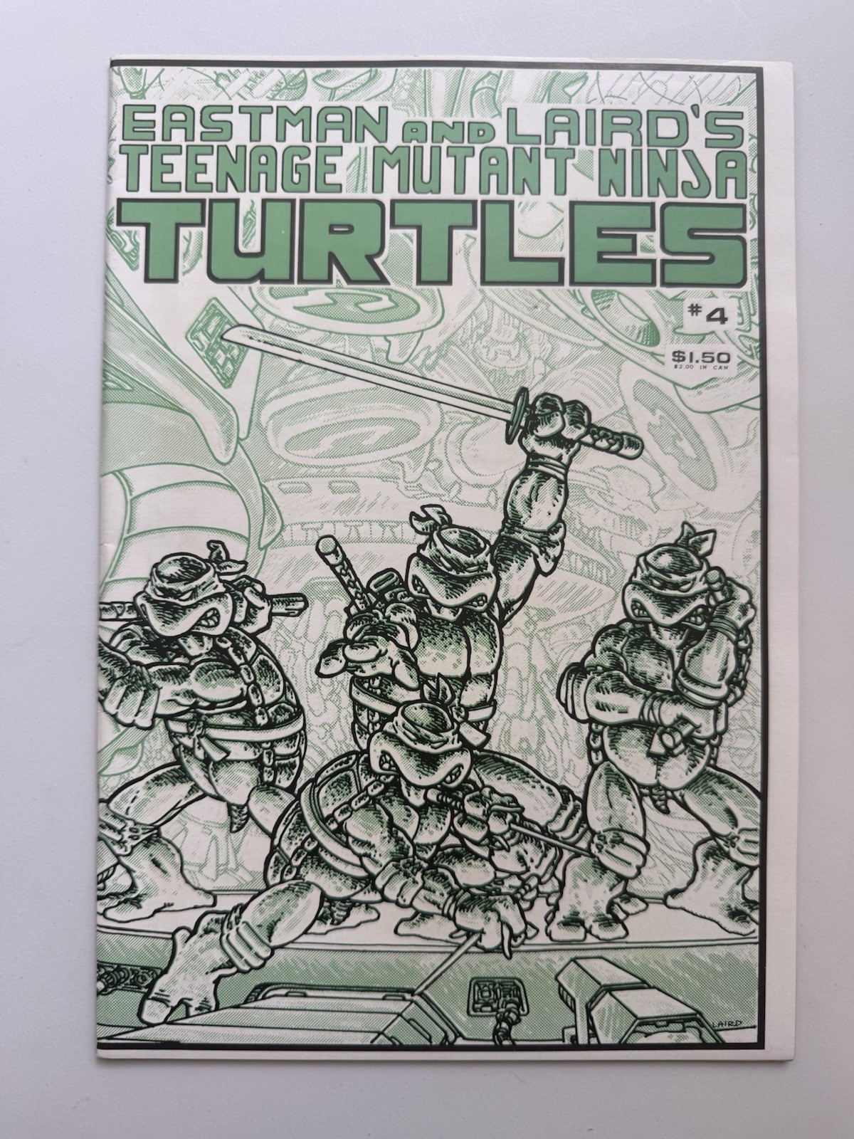 Teenage Mutant Ninja Turtles 4 Mirage Studios 1985 Eastman Laird 1st Print VF/NM Teenage Mutant Ninja Turtles 4 Mirage Studios 1985 Eastman Laird 1st Print VF/NM
