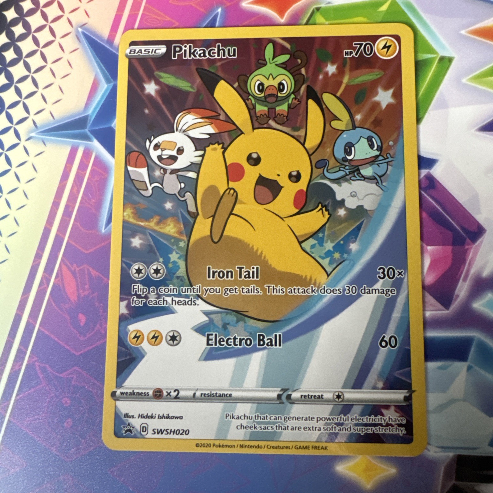 Pikachu SWSH020 Sword & Shield Promo Holo 2020 Pokemon tcg