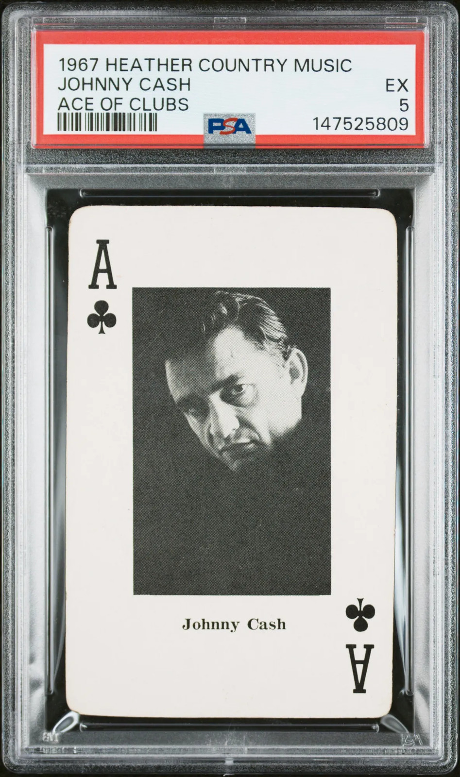 Johnny Cash 1967 Heather Country Music PSA 5 Johnny Cash 1967 Heather Country Music PSA 5