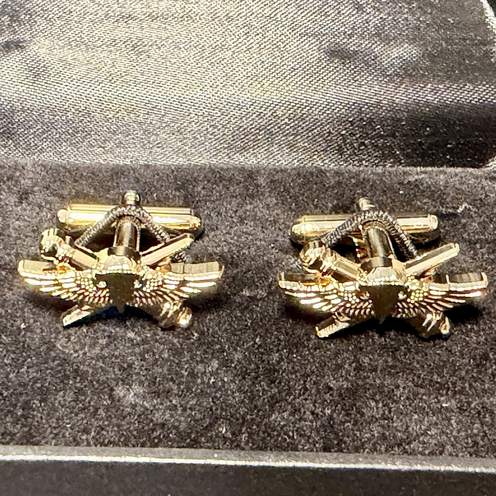 USMC ANGLICO Cuff Links – Gold-Tone Pair Limited Stock