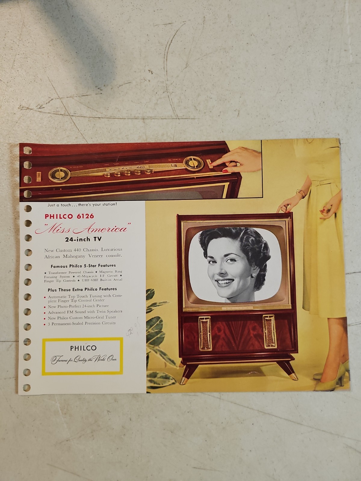 Vintage 1956 Philco 6126 24 Vintage 1956 Philco 6126 24