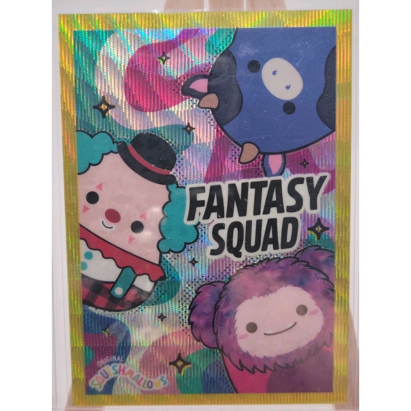 2024 Panini Squishmallows Series 1 Fantasy Squad #1 Gold Wave /10 Case Hit