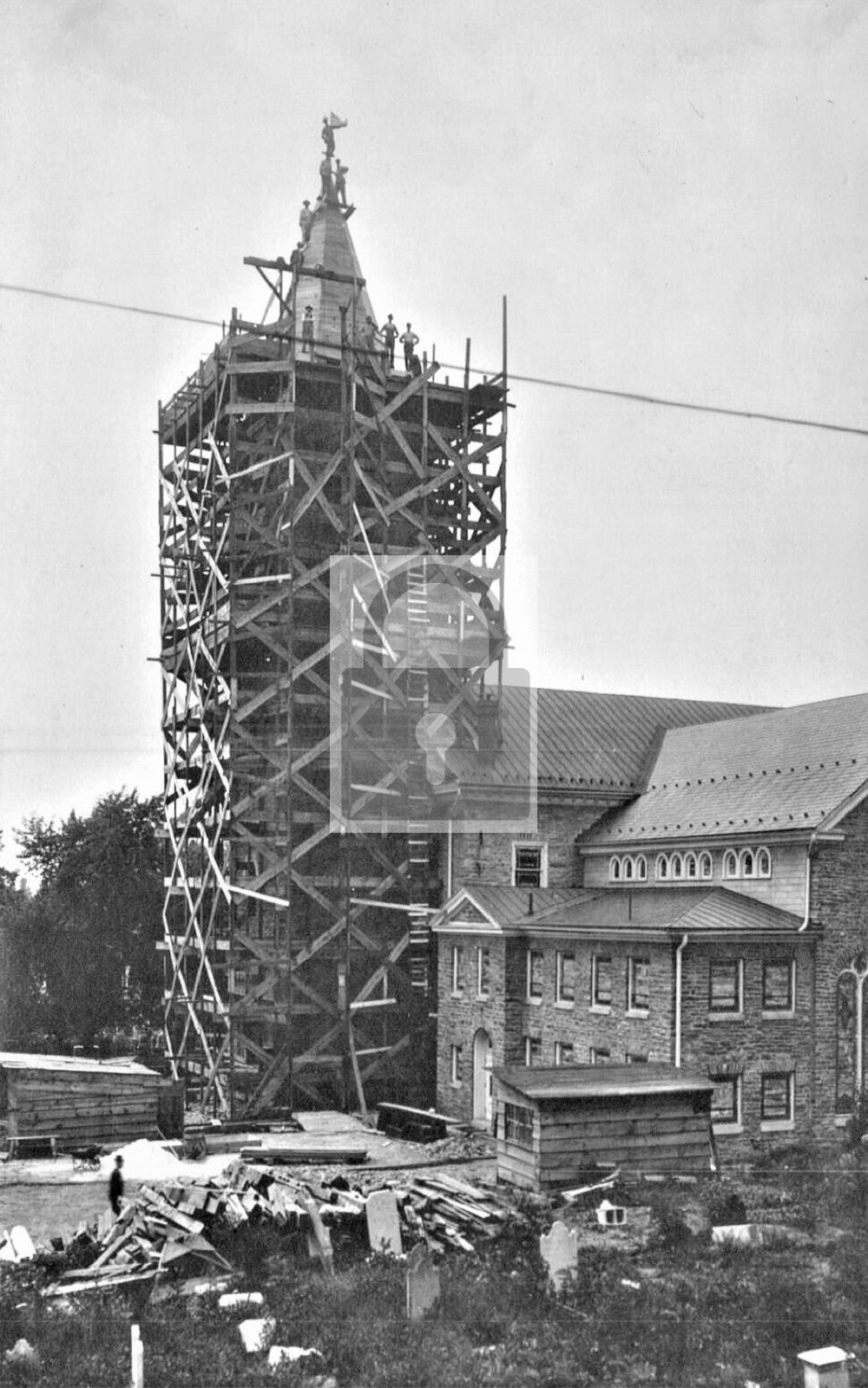 Church Steeple Construction Myerstown Pennsylvania PA - Reprint