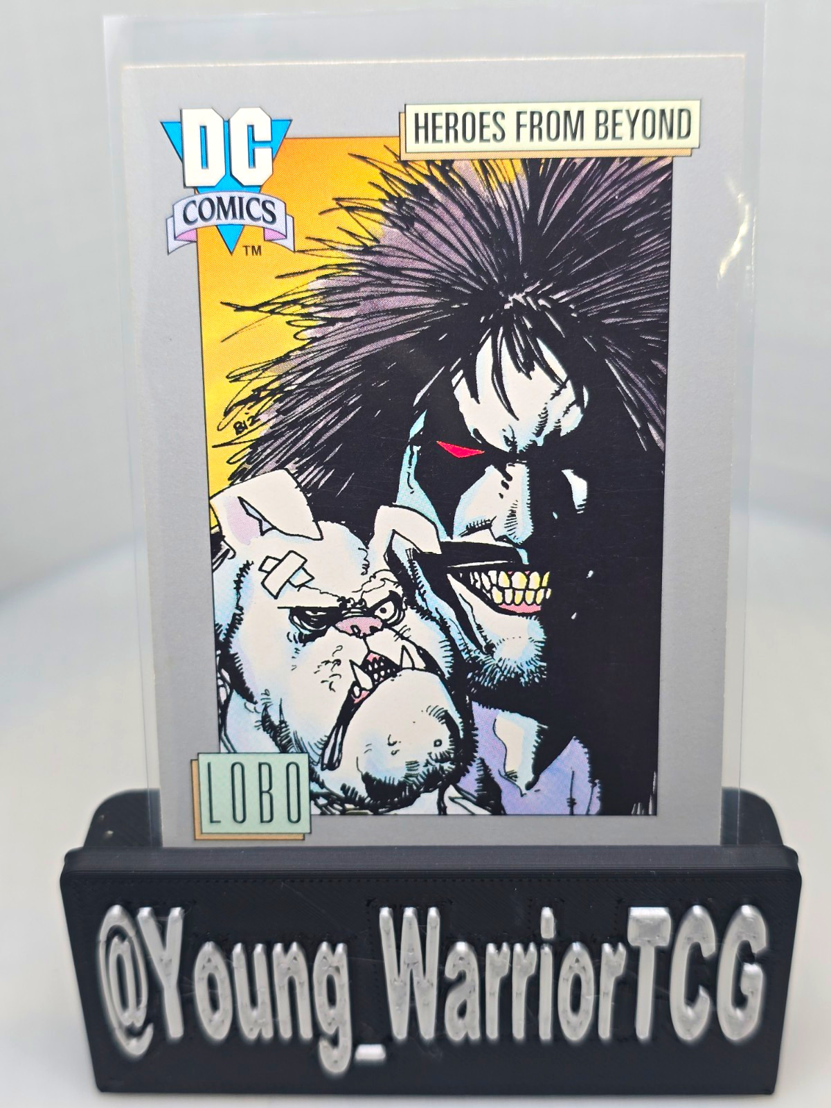 Impel 1992 Heroes From Beyond DC Comics Lobo #120 Base Set Trading Card Impel 1992 Heroes From Beyond DC Comics Lobo #120 Base Set Trading Card