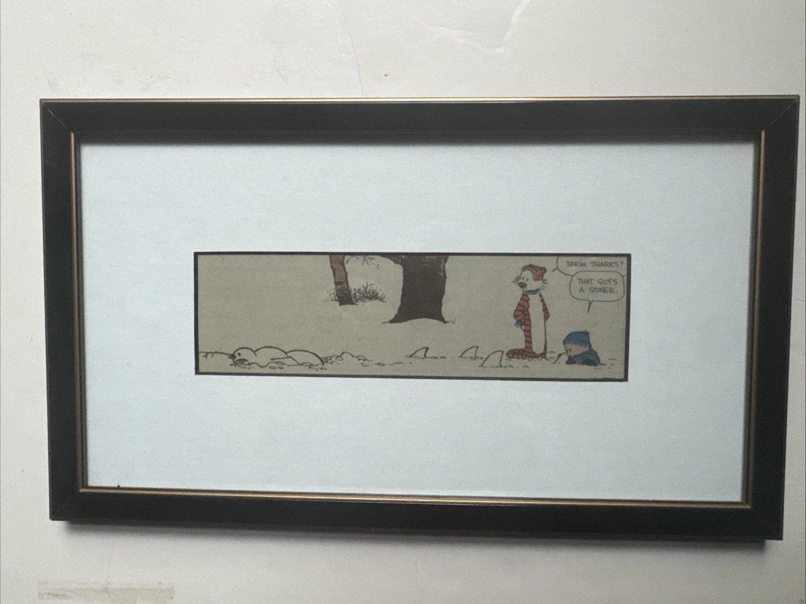 Comic Strip -Original Newspaper Clipping -Custom Framed W/ Matte  Ready 2 Hang