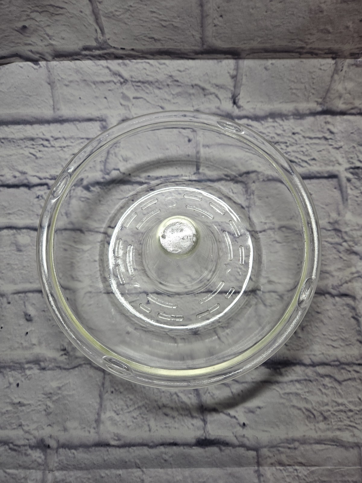 Vintage GLASBAKE Bundt Cake / Angel Food GLASS Pan #352 w/ Cooling Feet - 9.25\