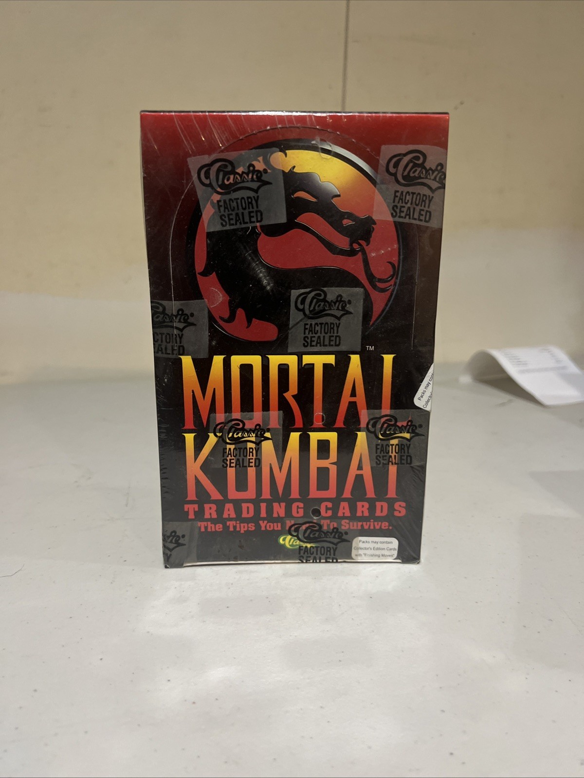 1994 Mortal Kombat Trading Cards Box Vintage Classic Games