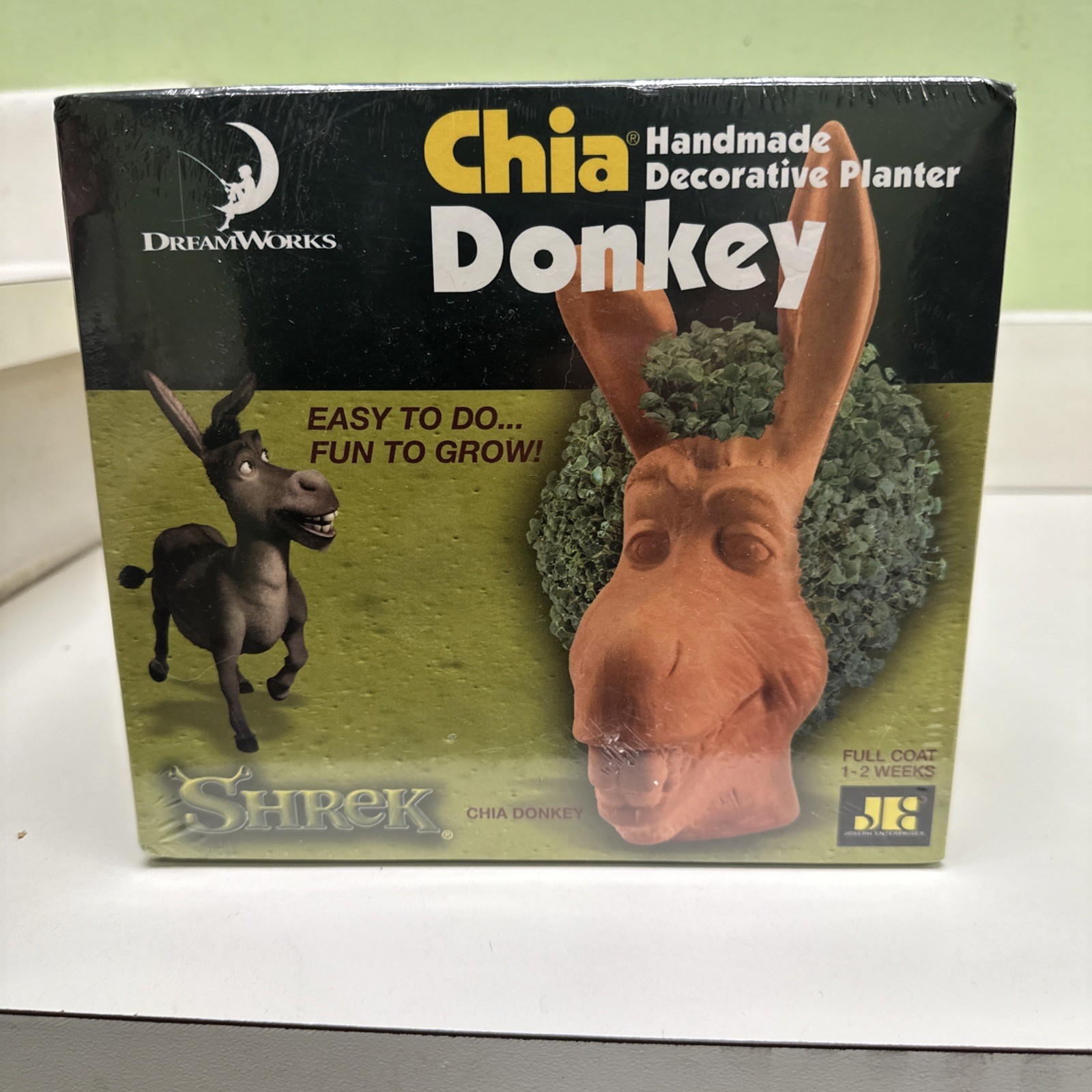 Chia Pets SHREK DONKEY Head Clay Planter - NEW Open Box