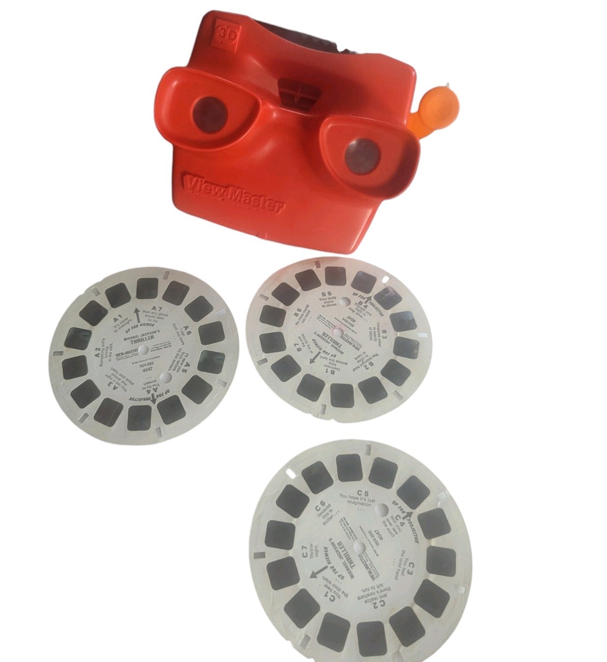 Michael Jackson\'s Thriller 3d View-Master 3 Reel Set 1984 Michael Jackson\'s Thriller 3d View-Master 3 Reel Set 1984