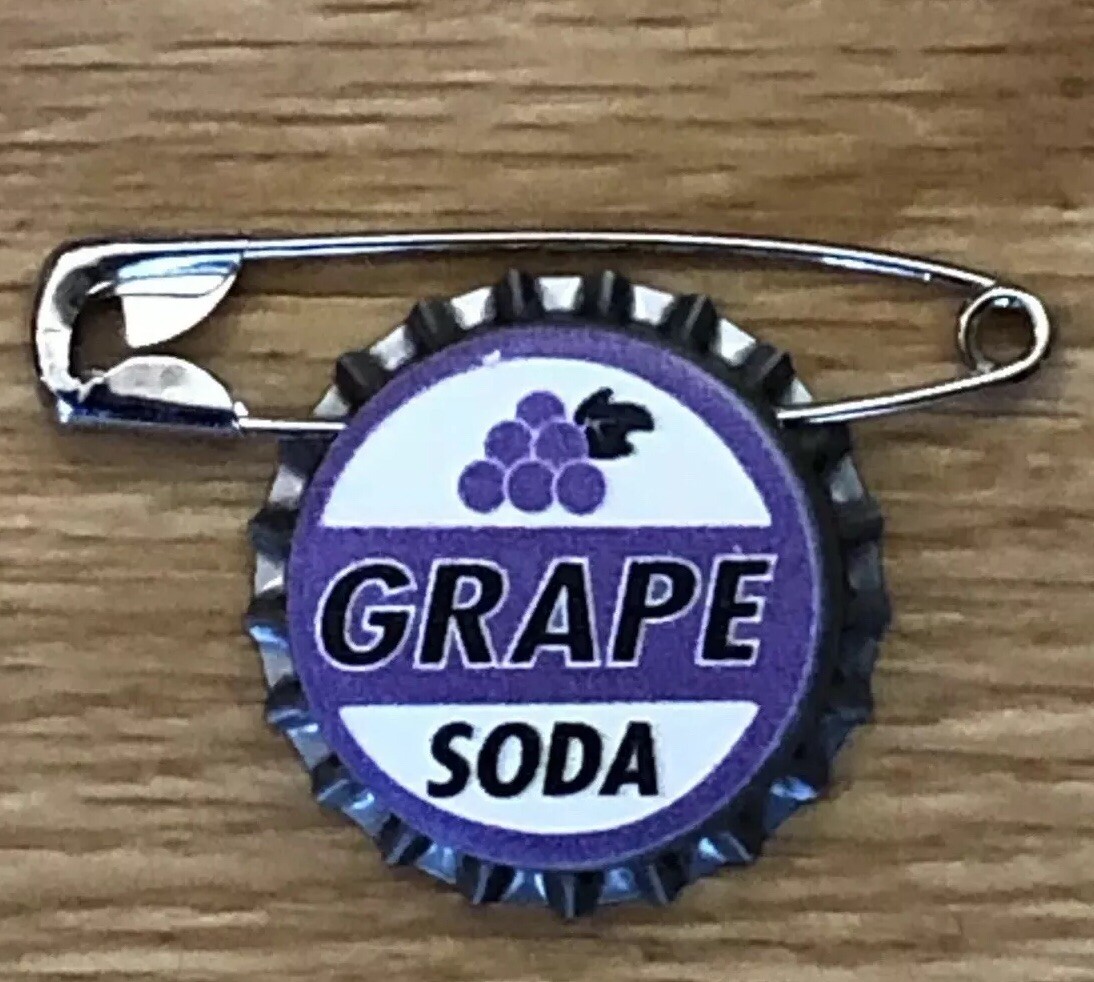 Handmade Disney Pixar Up Grape Soda Bottle Cap Pin Ellie Badge - Say I Love You