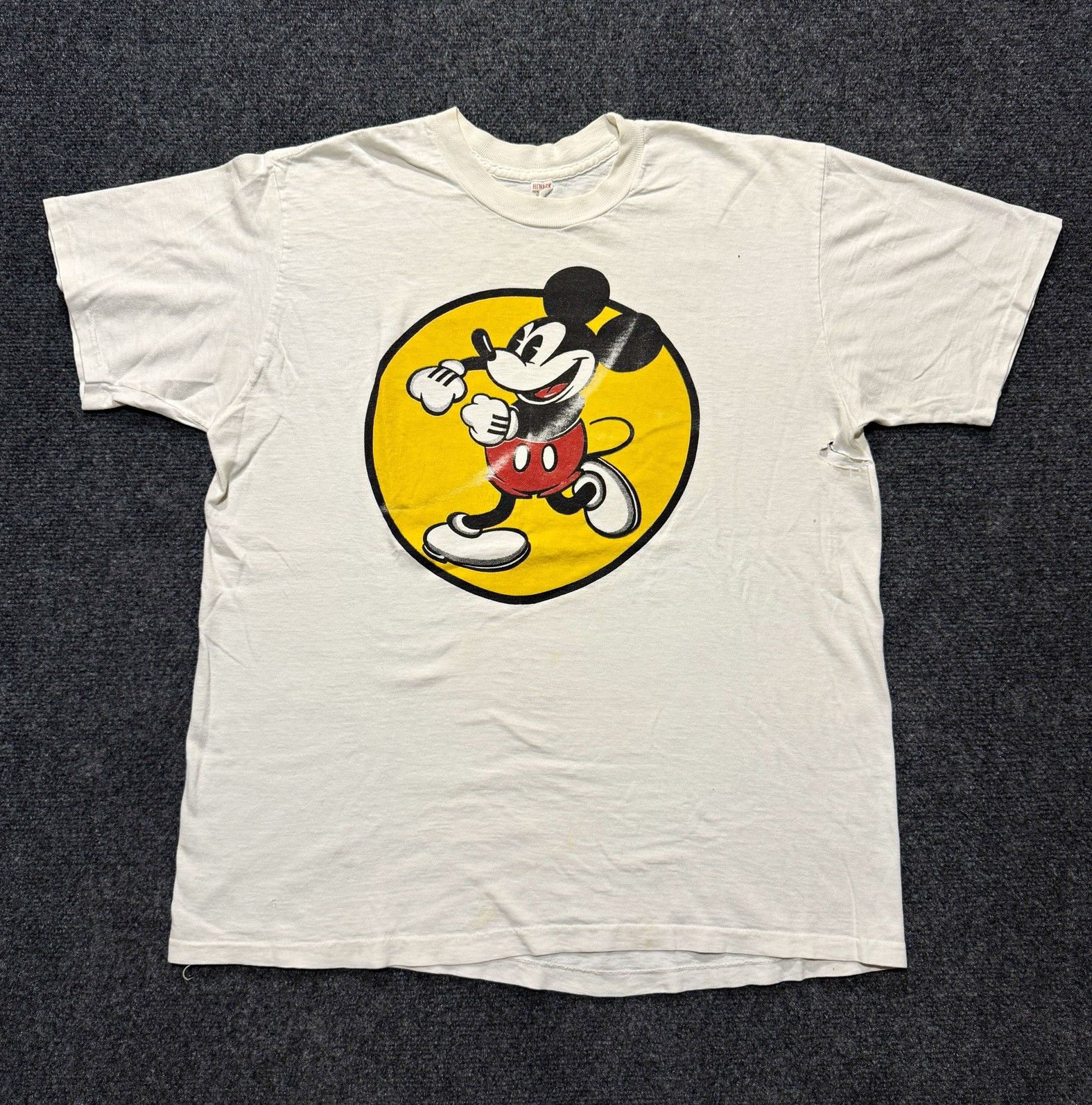 True Vintage 1970’s Hi’neck “Dancing Mickey Mouse” Graphic T Shirt True Vintage 1970’s Hi’neck “Dancing Mickey Mouse” Graphic T Shirt