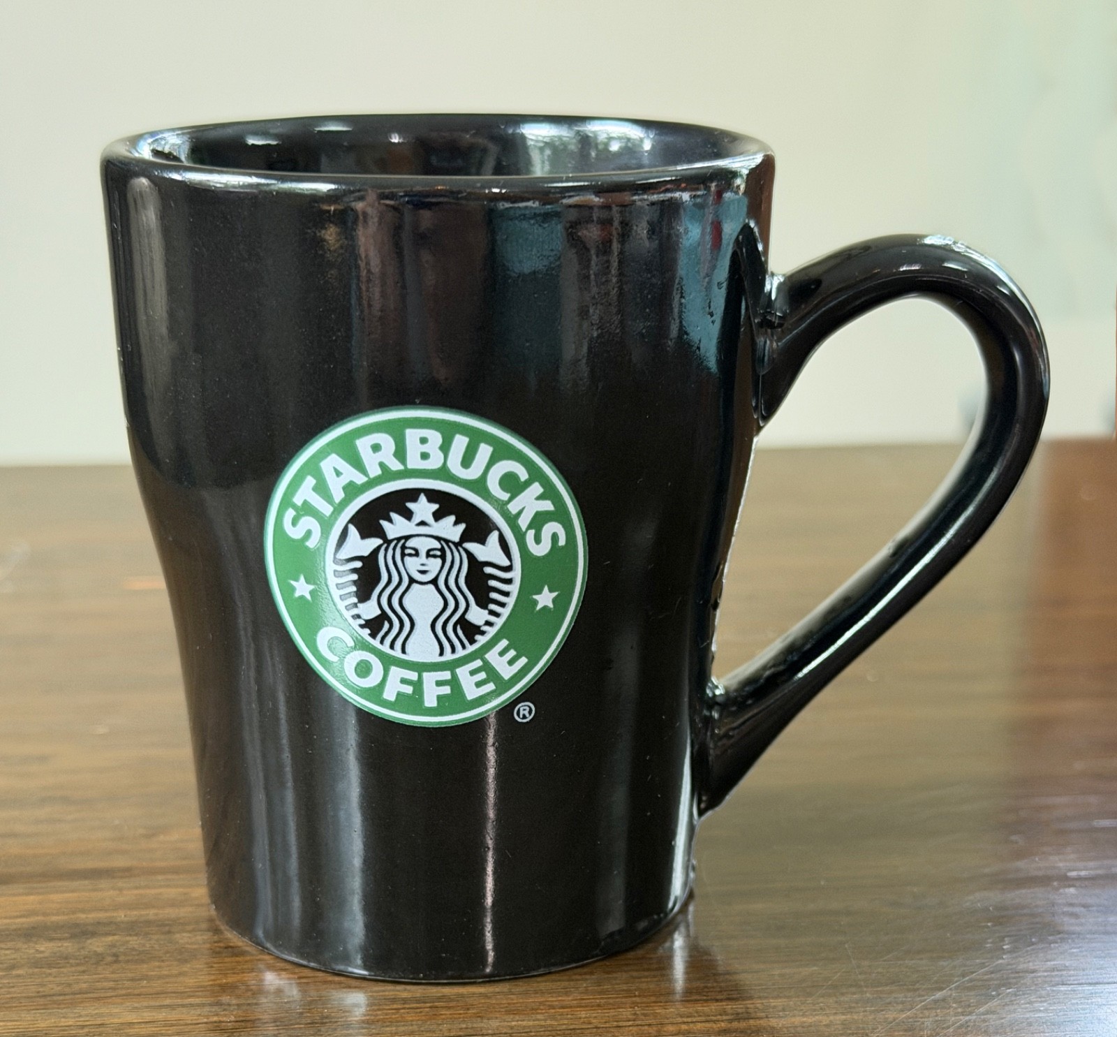 Vintage 2008 Collectible Starbucks Black Coffee Mug Cup With Mermaid Logo 8oz Vintage 2008 Collectible Starbucks Black Coffee Mug Cup With Mermaid Logo 8oz
