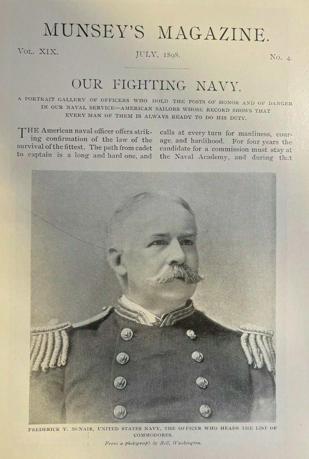 1898 Fighting Navy Spanish American War illustrated