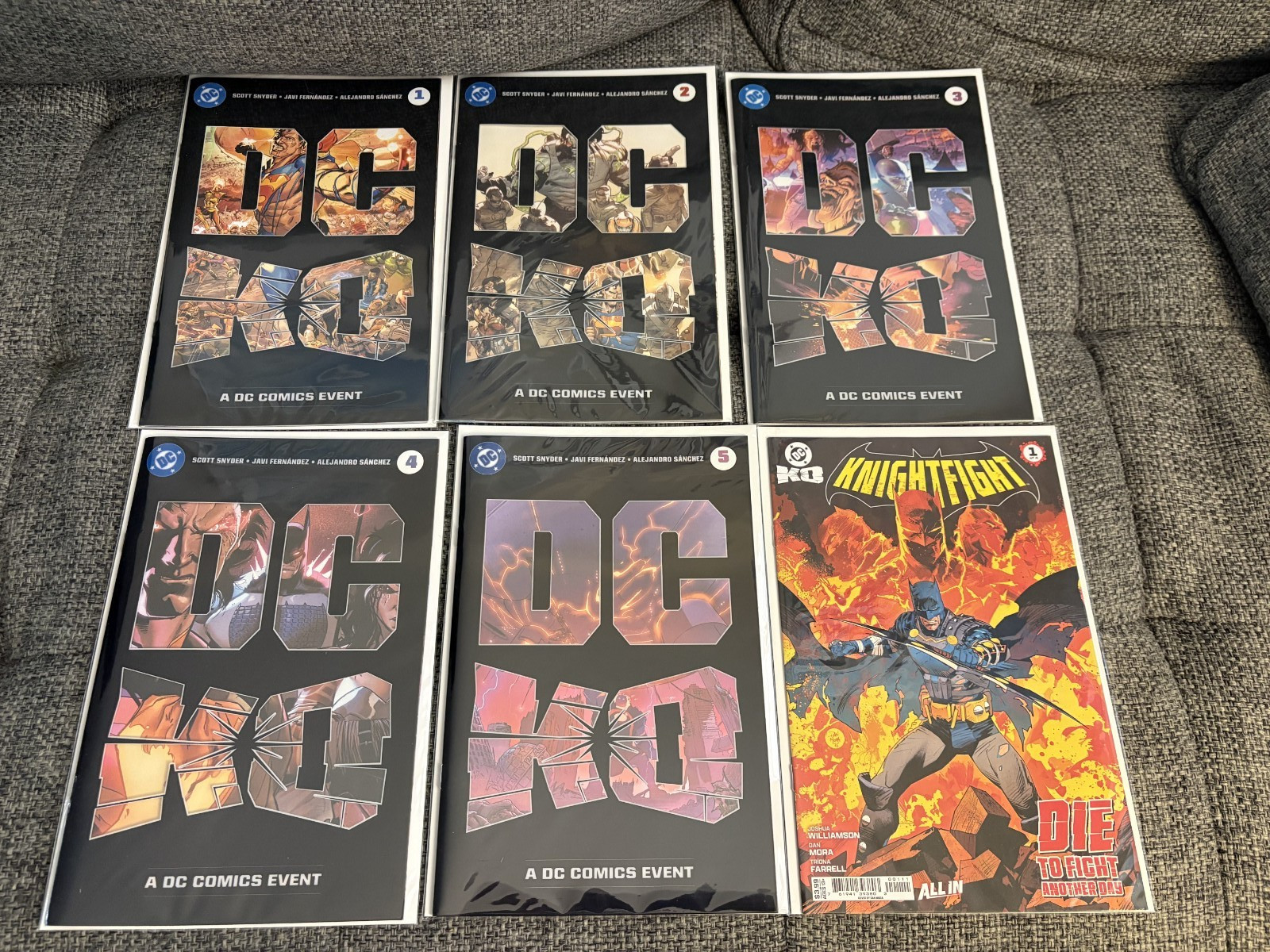 DC KO #1-5 Complete 1st Print Lot Set Snyder Absolute Universe plus Knightfall 1