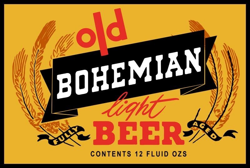 Old Bohemian Fully Aged Light Beer NEW Metal Sign - 24\