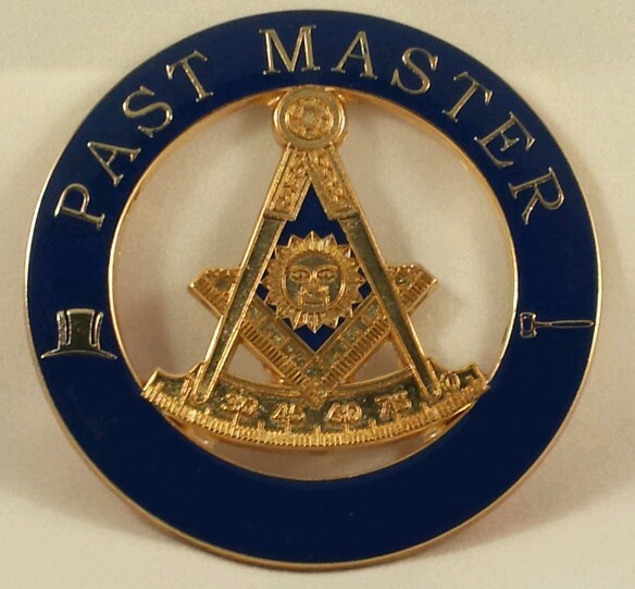 Freemason Masonic Past Master Cut-Out Car Emblem with Square 