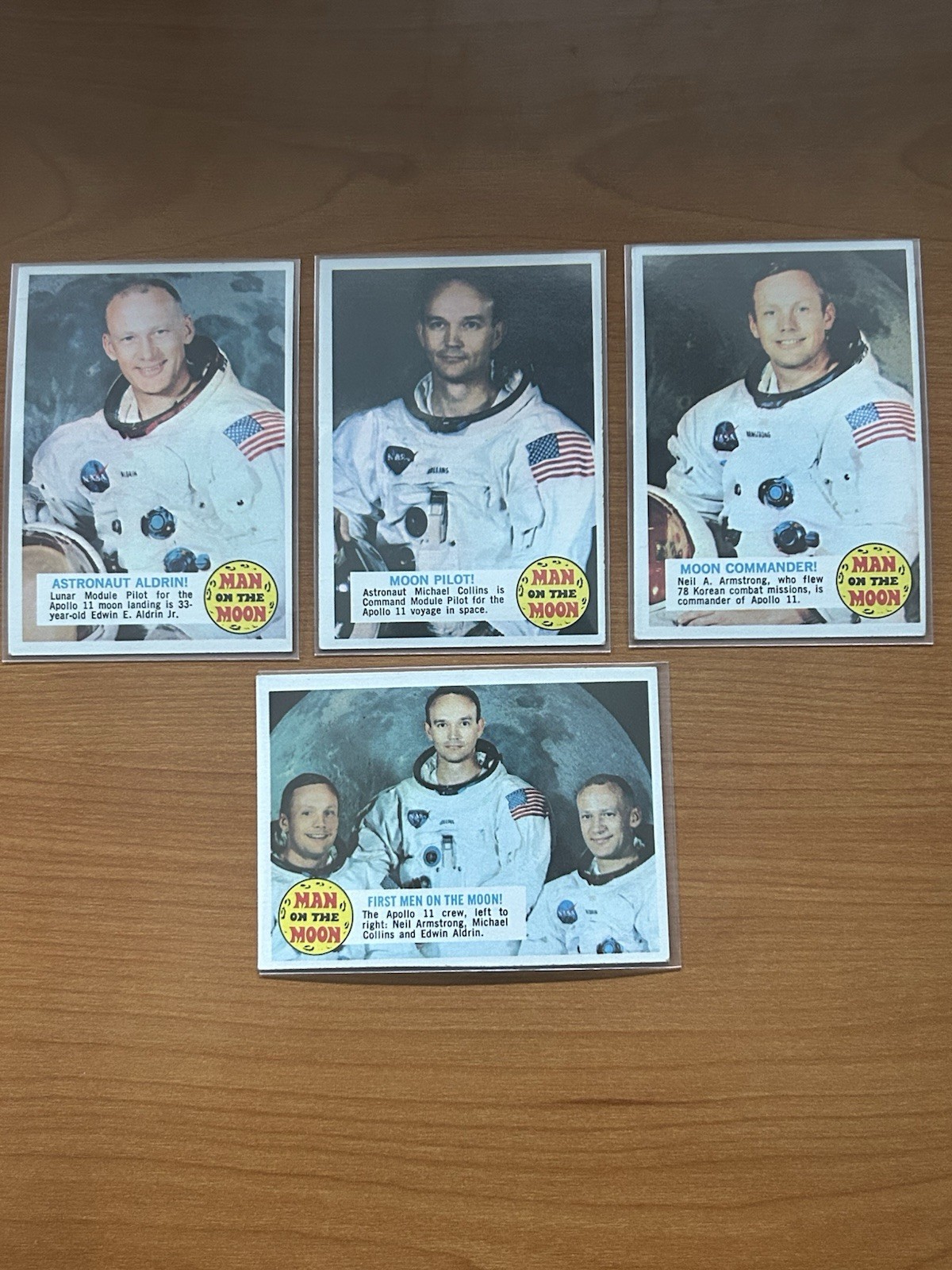 1969 Topps Man on the Moon Complete 99 Card Set MINT-1 Owner, 11 Pages No Binder