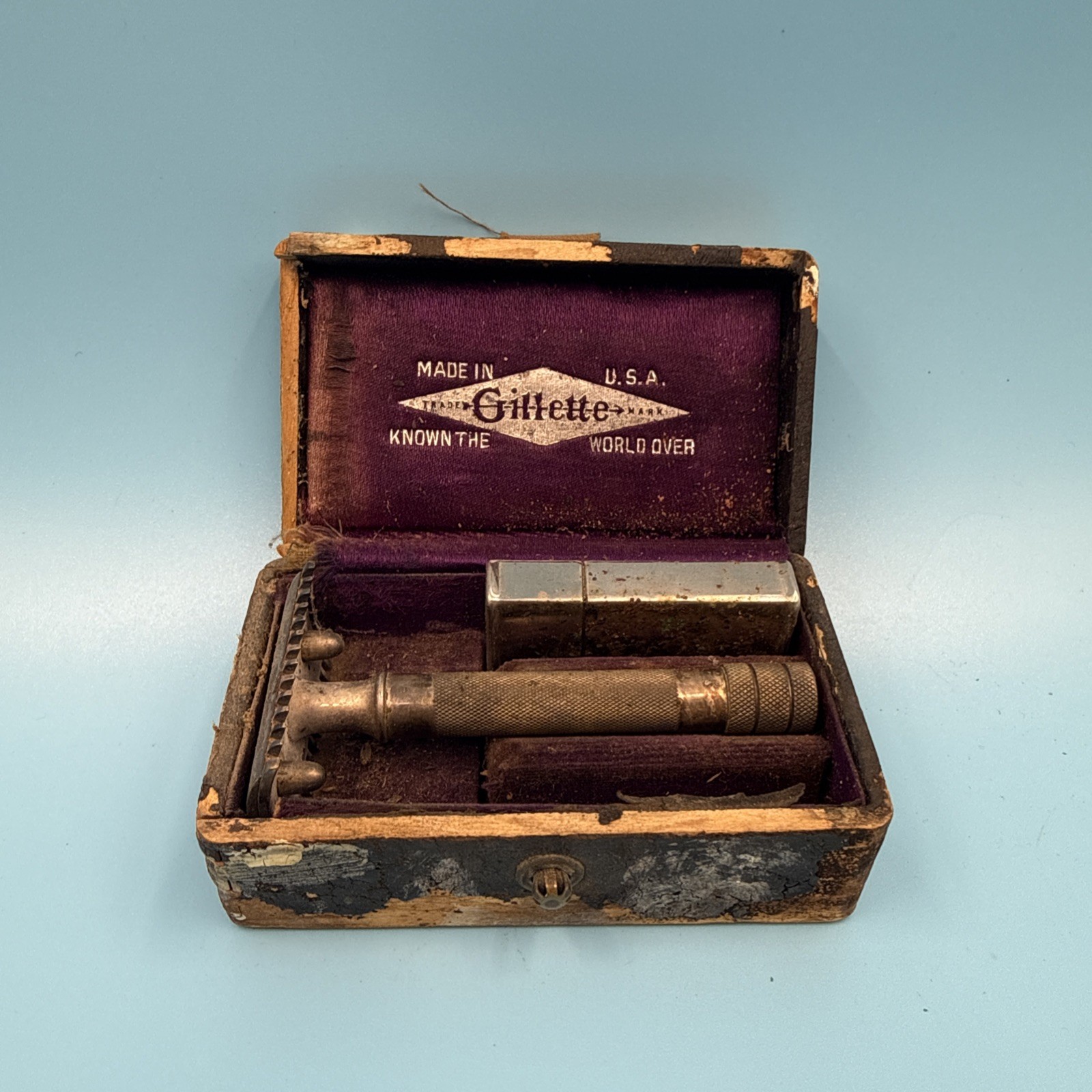 1910s–1920s Antique Gillette Single Safety Razor 1910s–1920s Antique Gillette Single Safety Razor