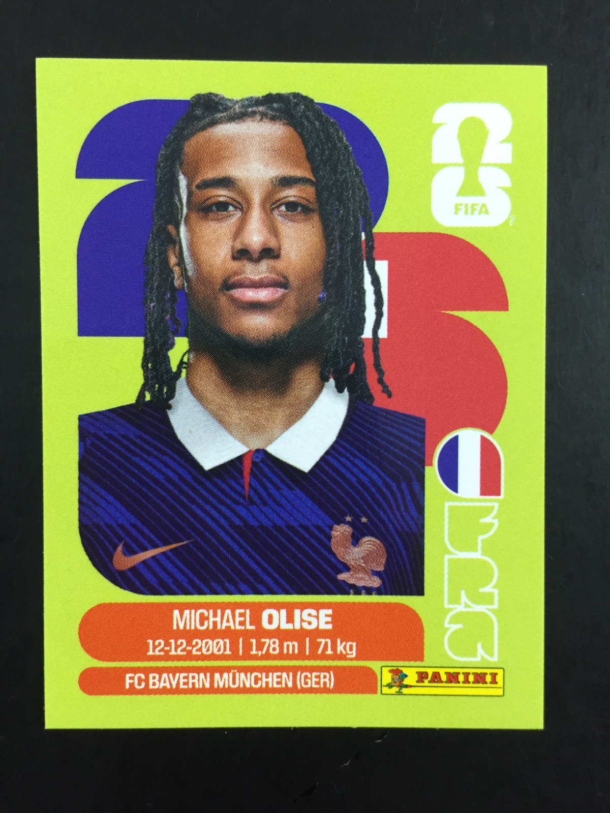 Michael Olise Sticker Panini World Cup 2026 FRA 14 / United Edition Swiss