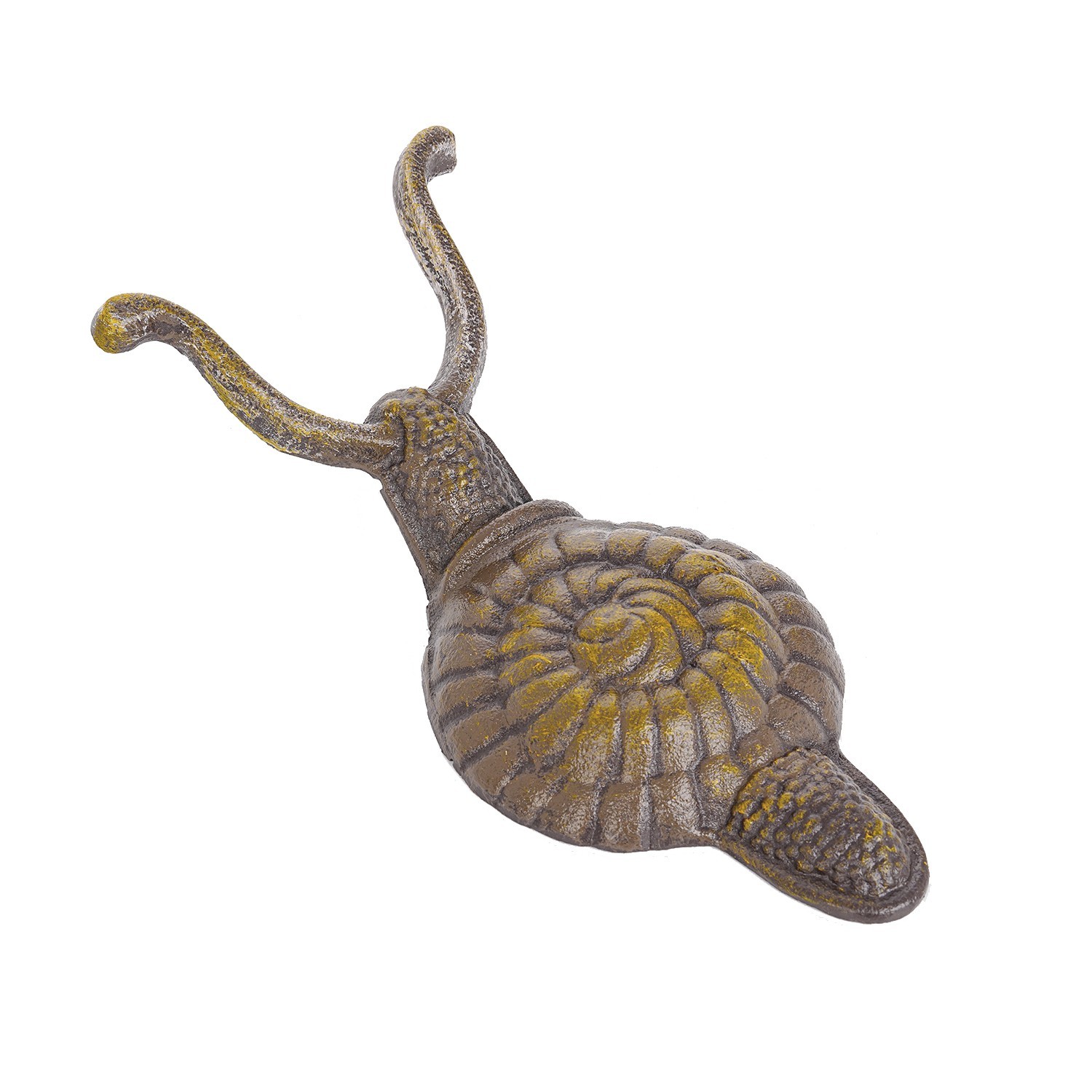 Sungmor Cast Iron Snail Boot Jack, Vintage Shoe Remover Home Garden Decor Statue