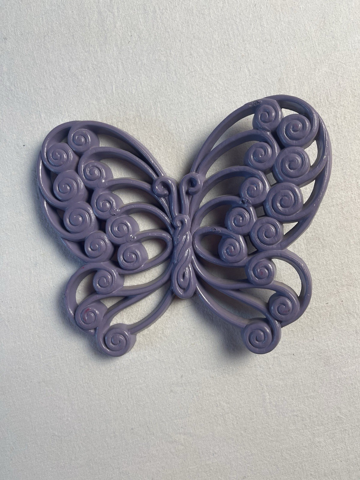 Vintage HOMECO Butterfly Light Purple/Lavender Resin Wall Decor 70s Boho RETRO Vintage HOMECO Butterfly Light Purple/Lavender Resin Wall Decor 70s Boho RETRO