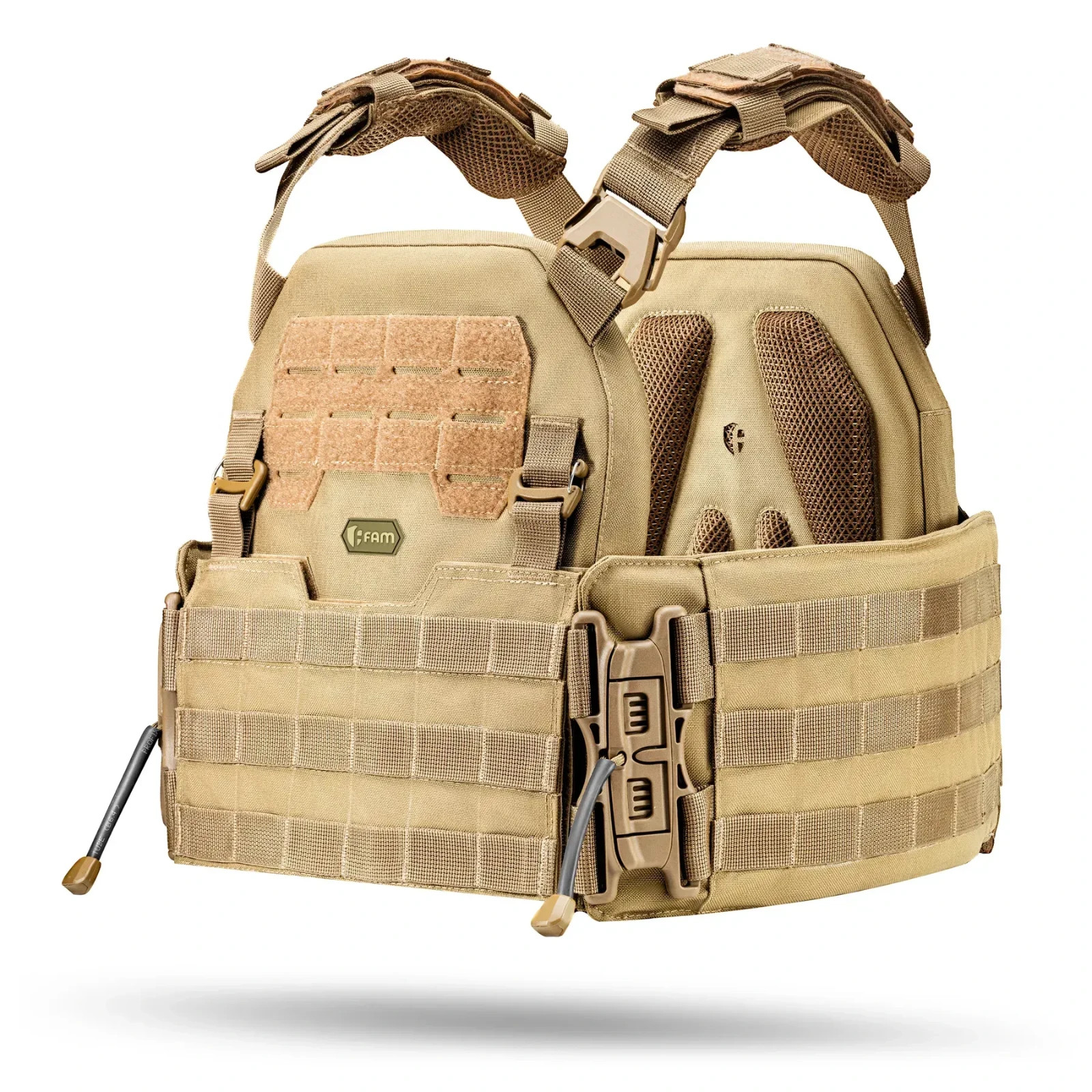 M8 Tactical Plate Carrier MOLLE Panel Coyote IRR Cordura Quick Release