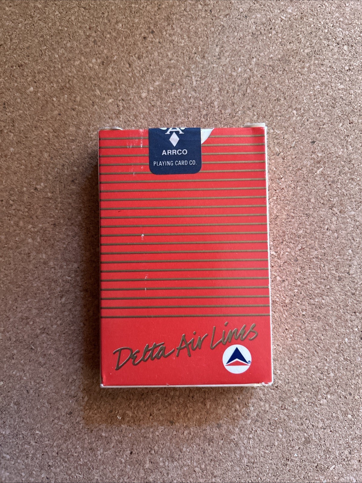 Vintage Delta Airlines Red Playing Cards Sealed NIB Aviation Advertising