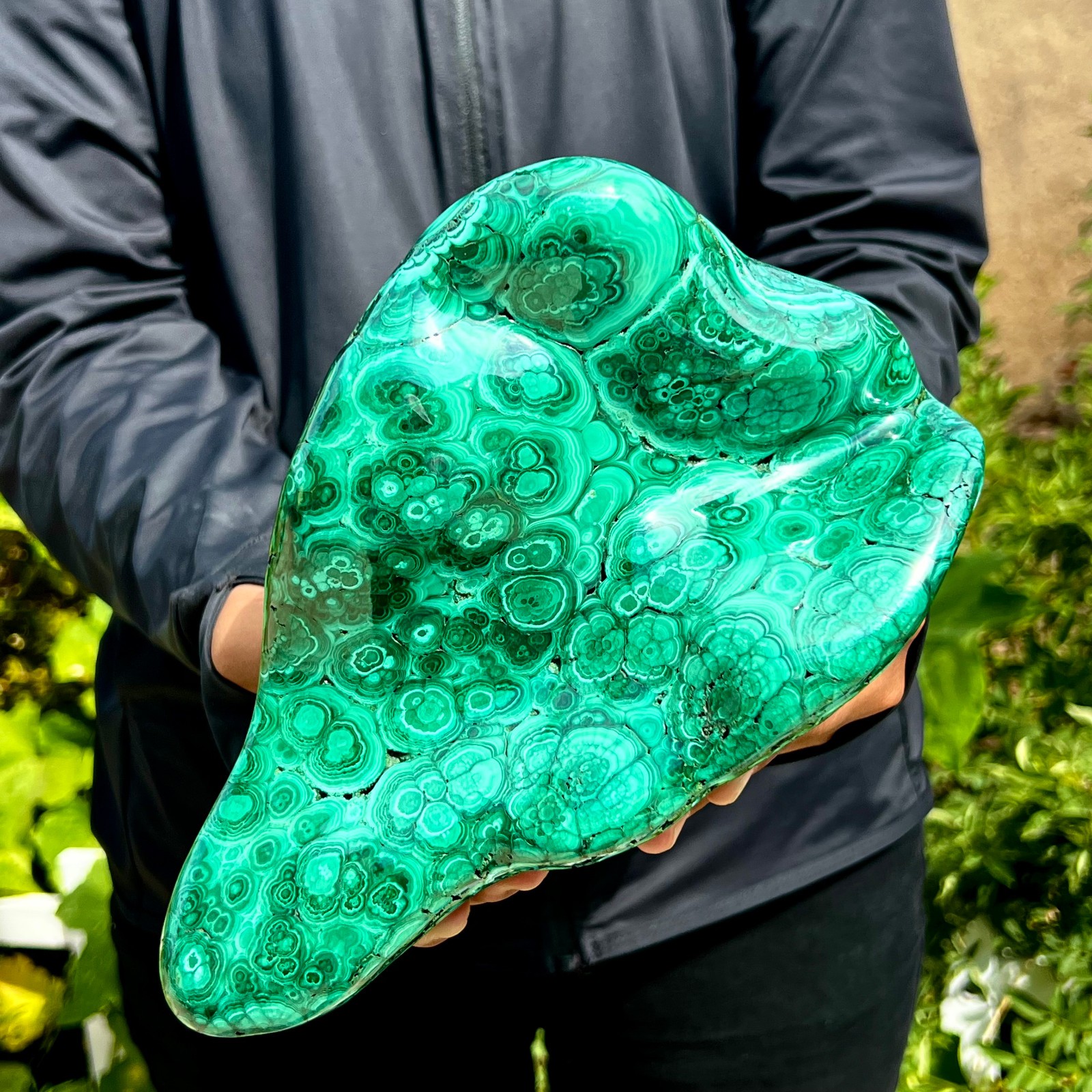 6.1LB  Natural Polished Malachite Mineral freeform specimen Reiki Stone Healing