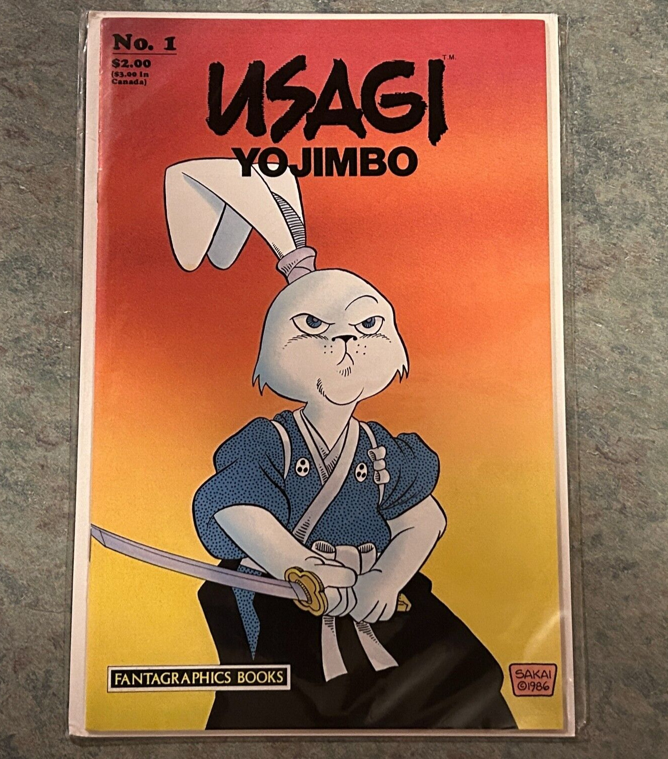 1986 USAGI YOJIMBO NO. 1 #1 FANTAGRAPHICS BOOKS STAN SAKAI FIRST 1ST PRINTING VF