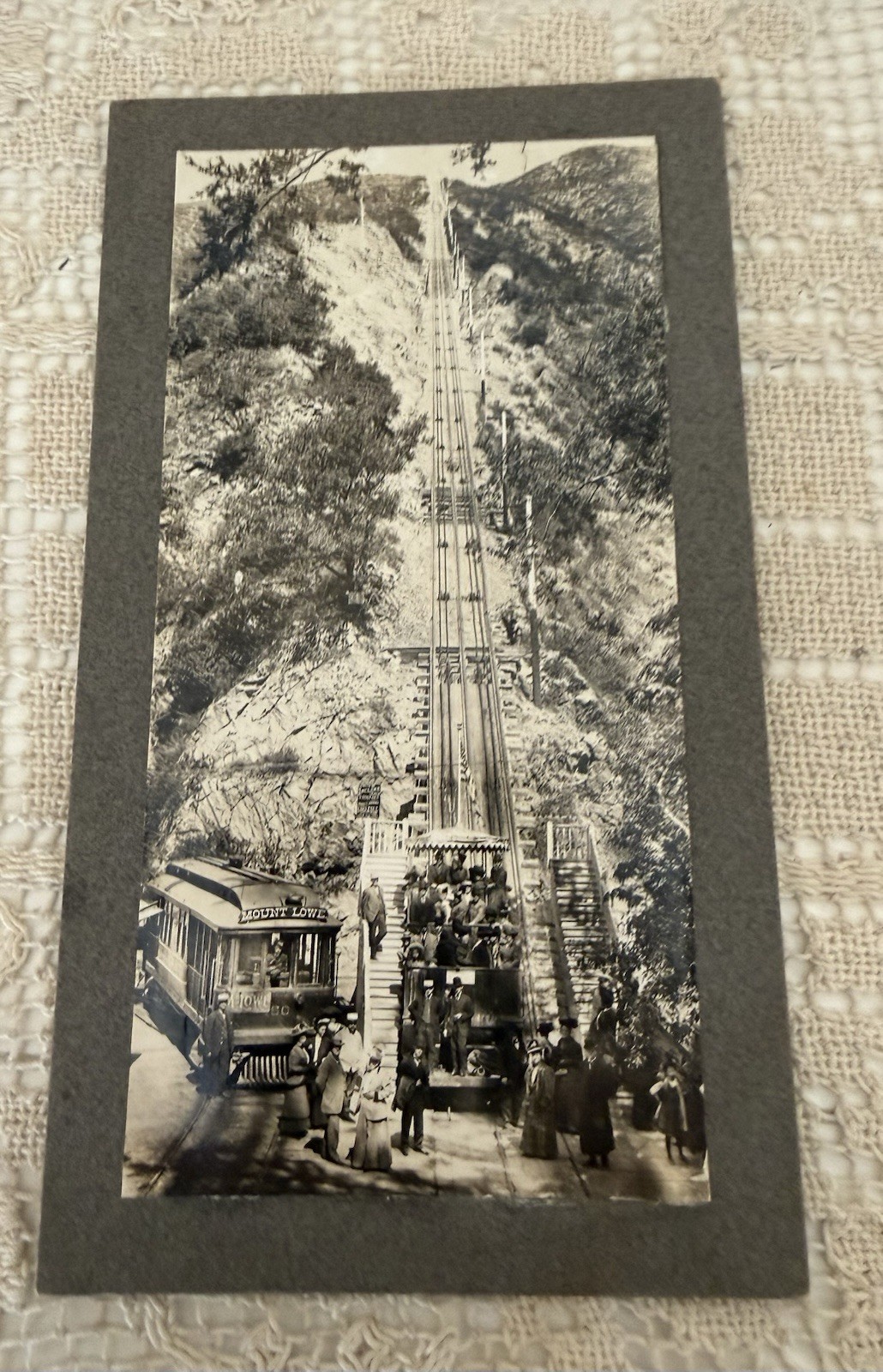 Vintage Funicular Operating in Mt. Lowe, California Late 1800’s-1936great Photo
