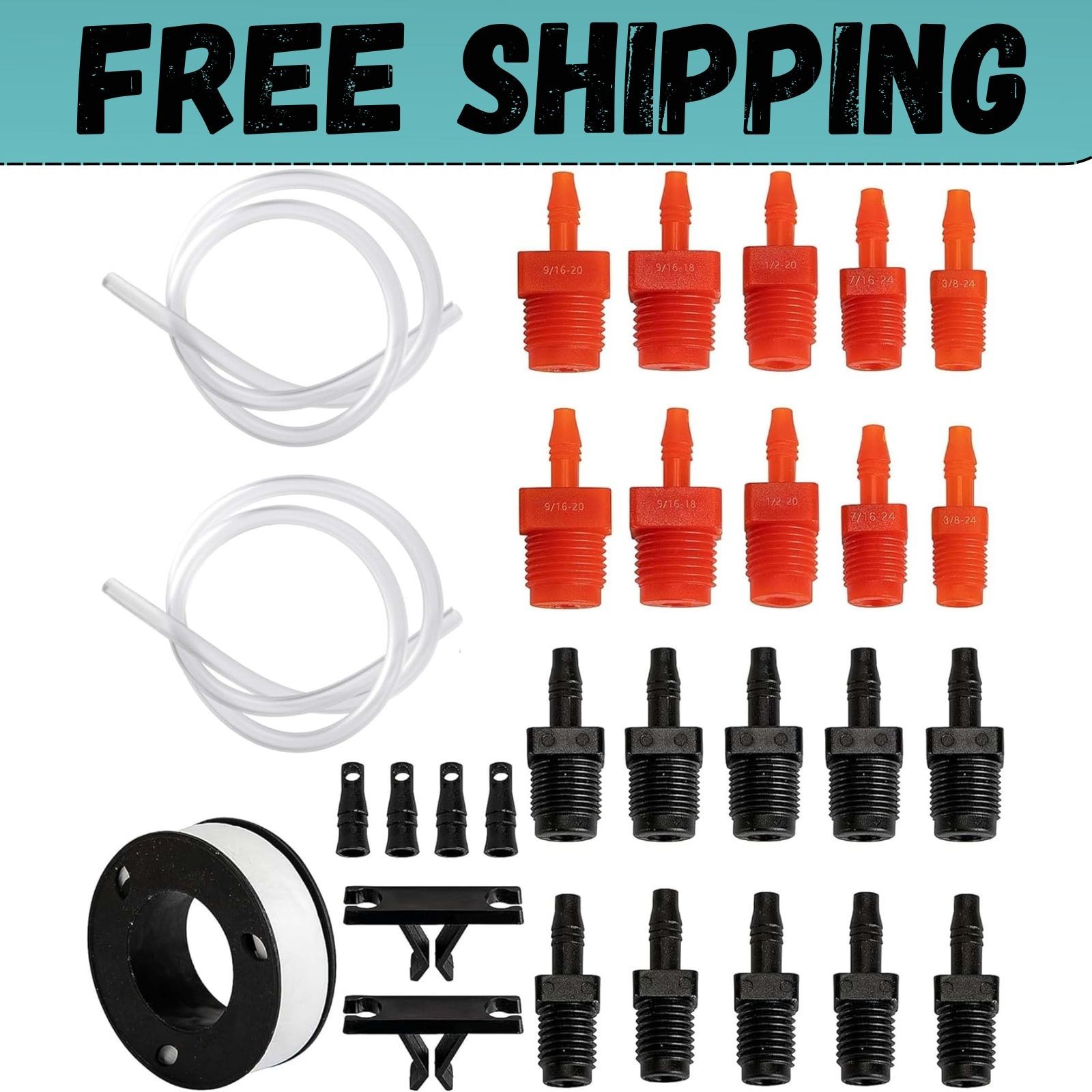 29 Pcs Master Cylinder Bleeder Kit-Brake Bleeder Kit with 22\ 29 Pcs Master Cylinder Bleeder Kit-Brake Bleeder Kit with 22\