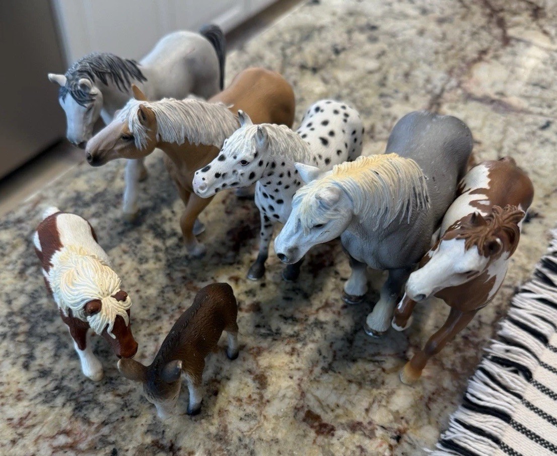 Schleich Horse Lot Of 7 Assorted VTG 2001-2006 Schleich Horse Lot Of 7 Assorted VTG 2001-2006
